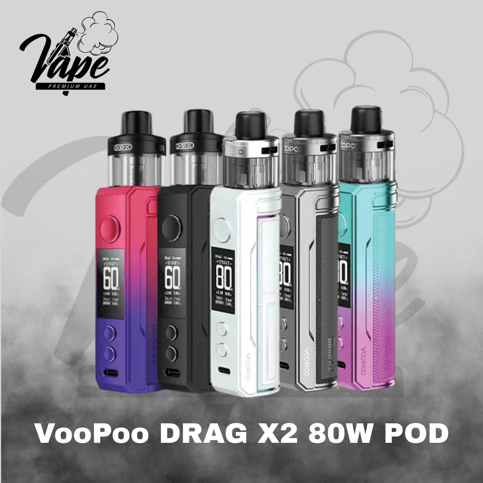 VooPoo Drag X2 80W Pod System in UAE